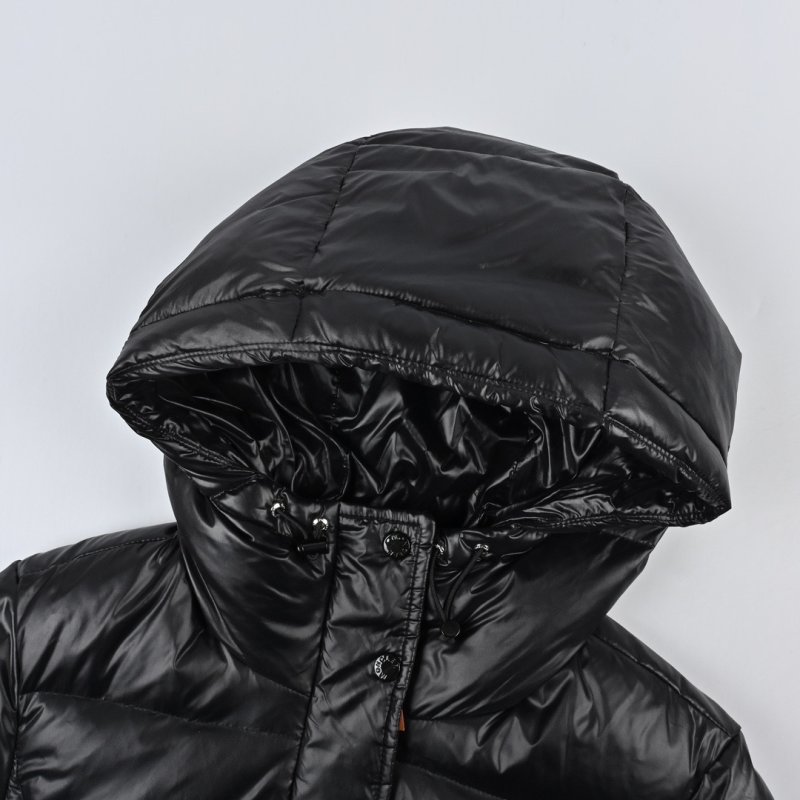 Moncler Black Puffy Long Down Jacket view