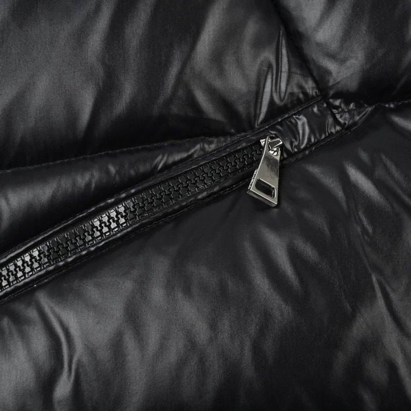 Moncler Black Puffy Long Down Jacket view