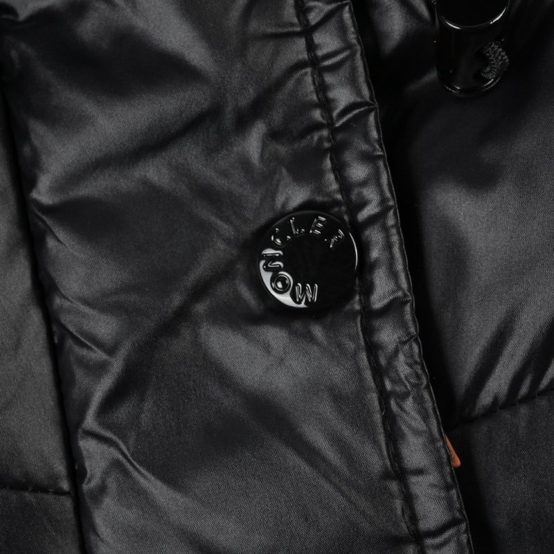 Moncler Black Puffy Long Down Jacket view