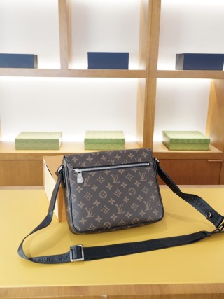 Louis Vuitton Monogram Canvas Crossbody Shoulder Bag Grey view 6
