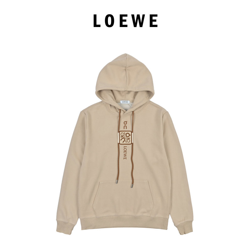 Beige Graphic Hoodie with Oversized Hood view