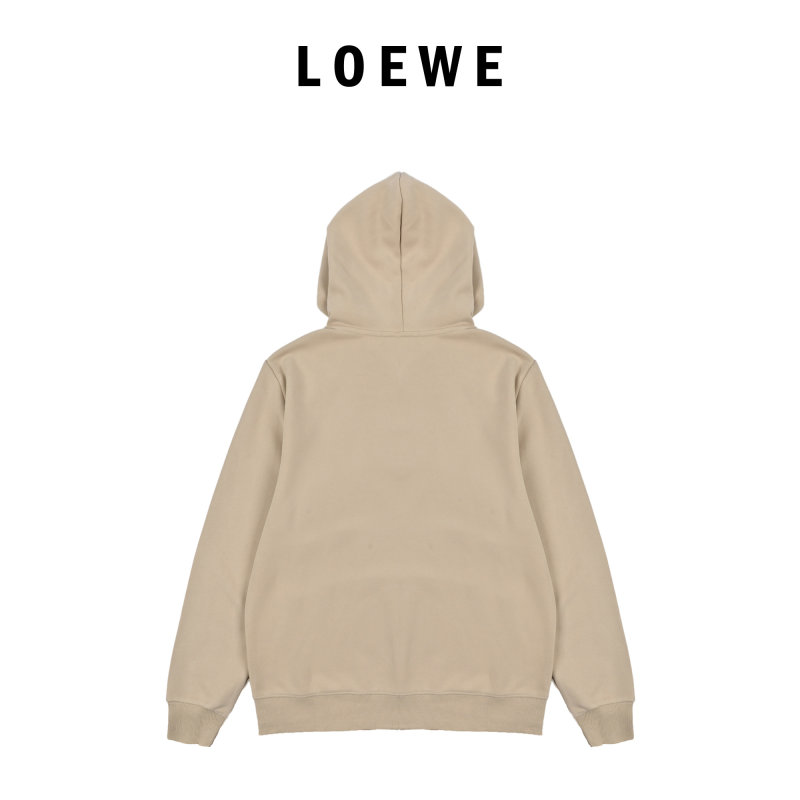 Beige Graphic Hoodie with Oversized Hood view