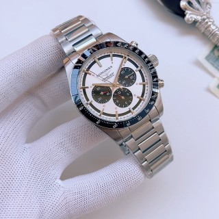 Longines Conquest Chronograph Silver Steel Watch