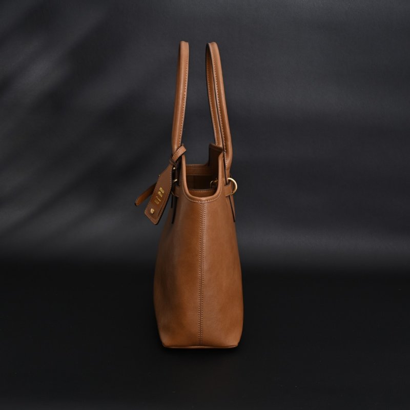 Miu Miu Shell Tote Bag Cognac Brown view