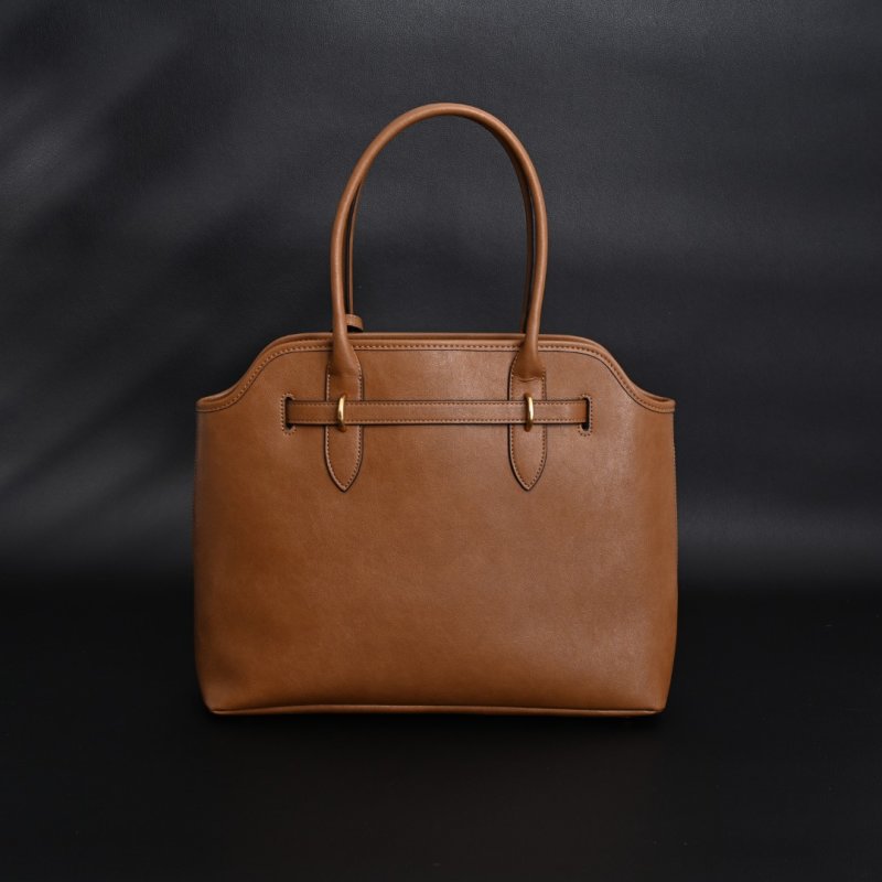 Miu Miu Shell Tote Bag Cognac Brown view