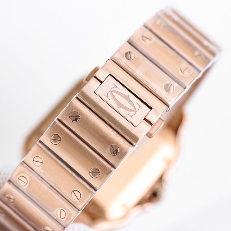 Cartier Santos Automatic Rose Gold Watch view