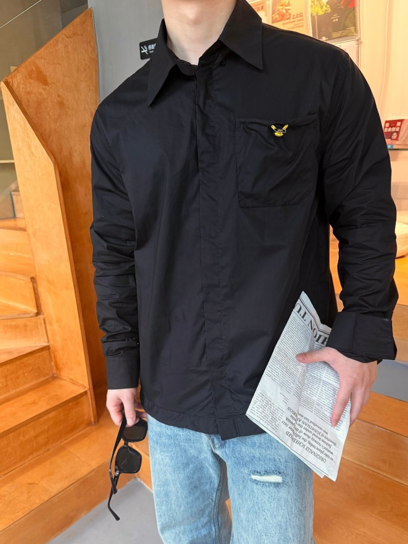 Essentials Black Long Sleeve Shirt