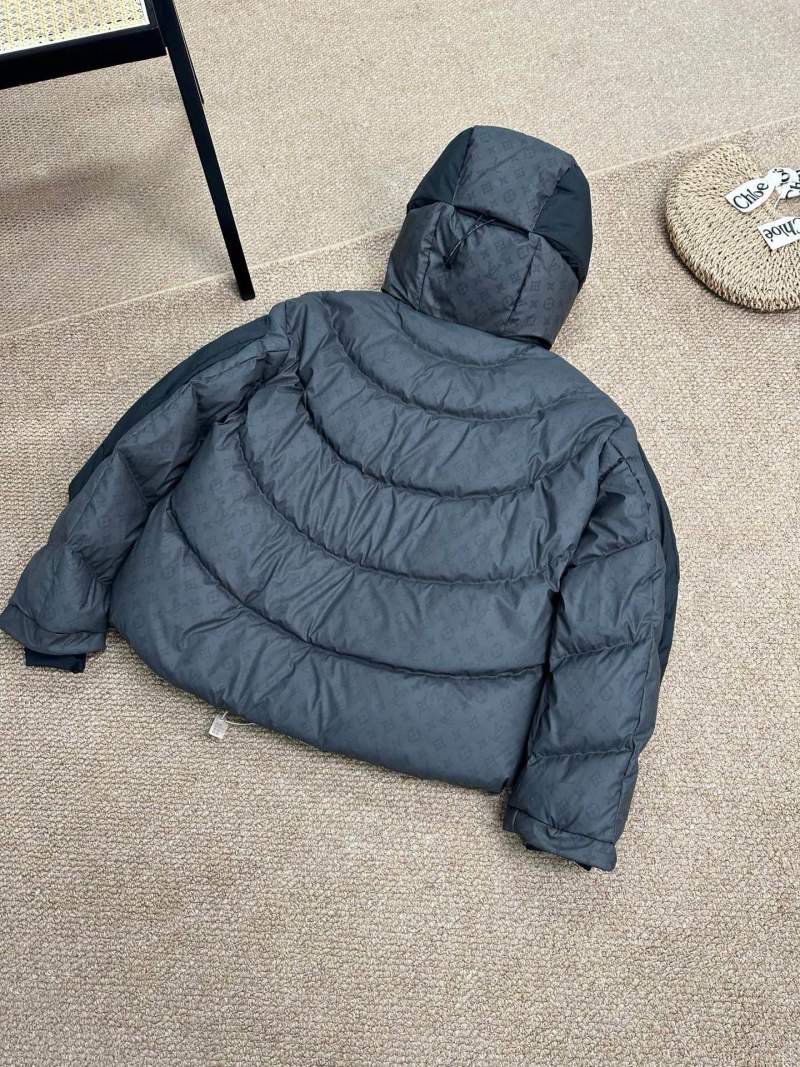 Premium Puffer Down Jacket Brown view