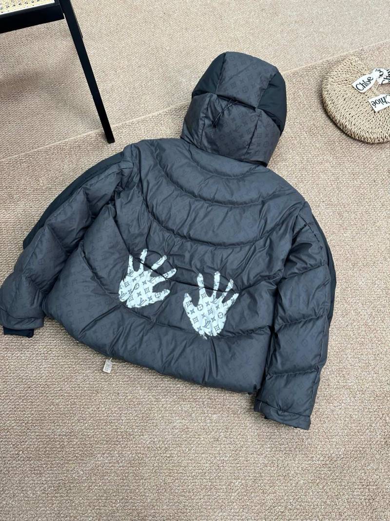 Premium Puffer Down Jacket Brown view