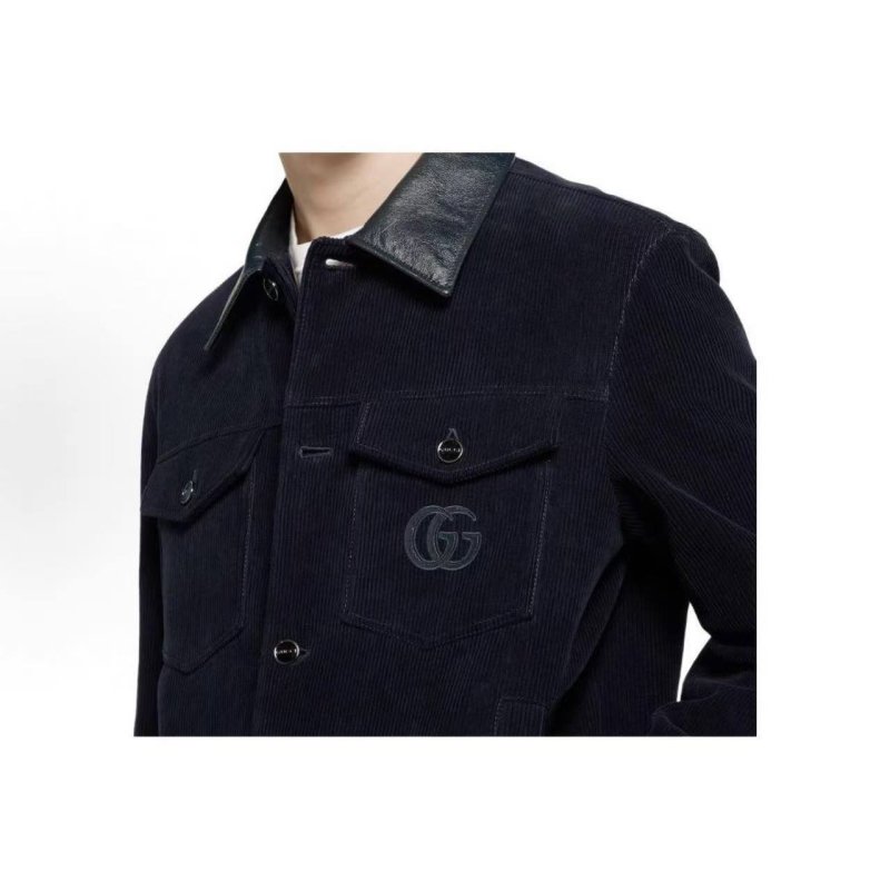 Gucci Black Corduroy Collared Jacket view