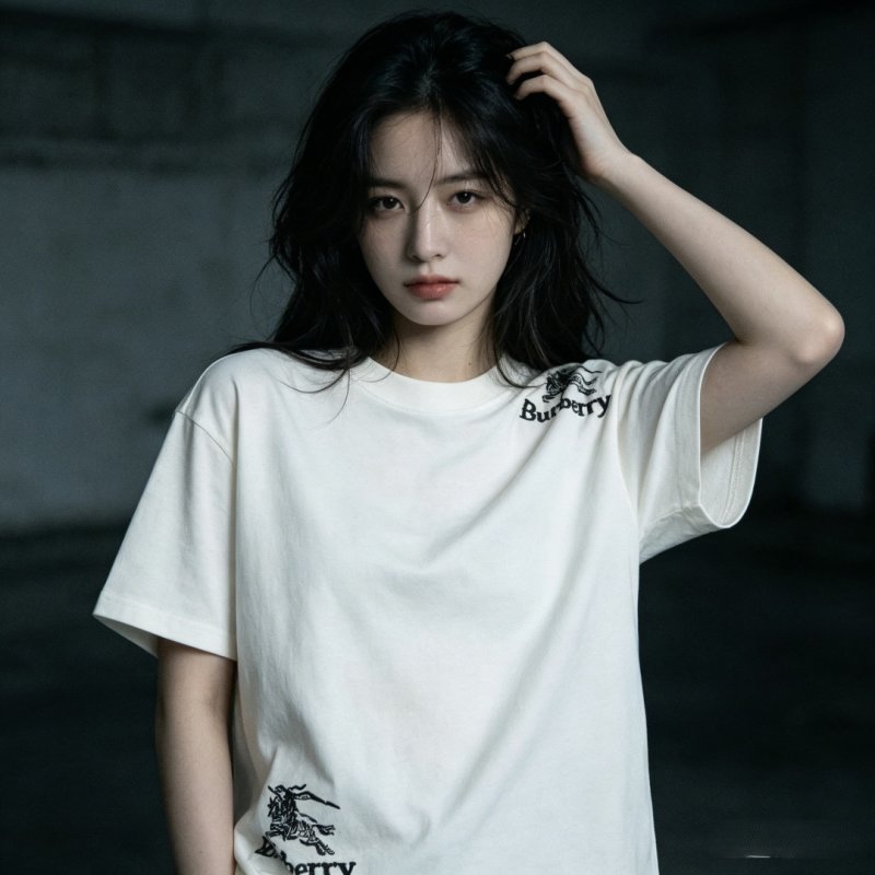 Burberry EKD Logo White T-Shirt view