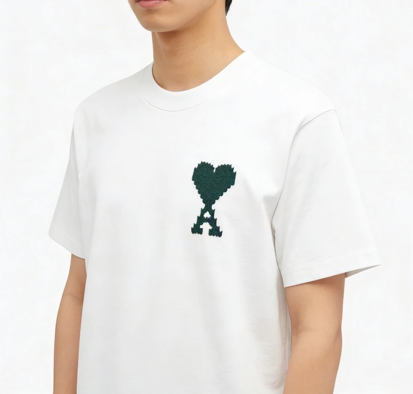 Ami Heart Logo White T-Shirt