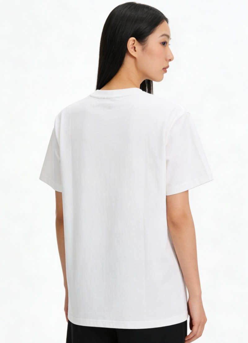 Ami Heart Logo White T-Shirt view