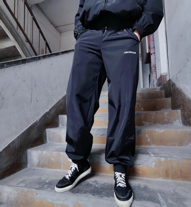 Balenciaga Navy Technical Trousers