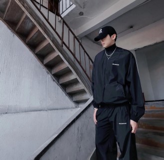 Balenciaga Navy Technical Trousers view 2