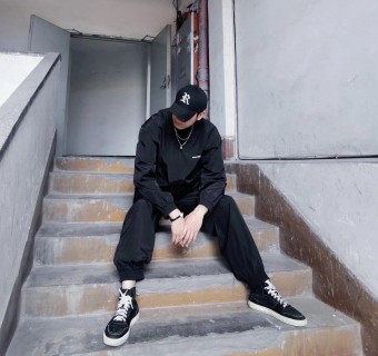 Balenciaga Navy Technical Trousers view 4