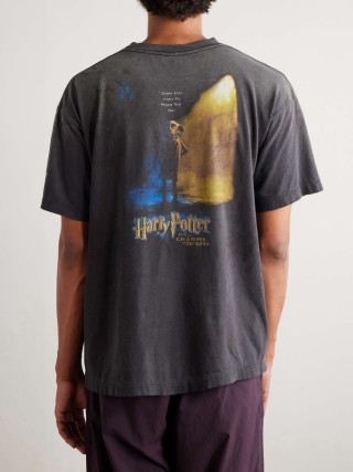 Vintage Graphic Print Charcoal T-Shirt view 3