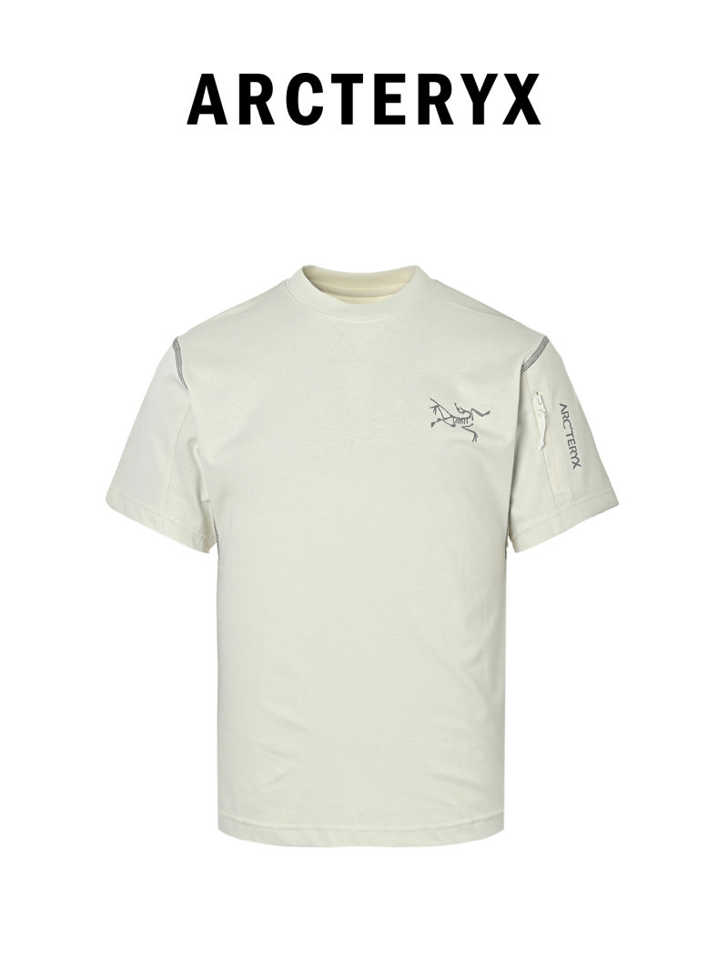 Arc'teryx Bird Emblem Cream Short Sleeve T-Shirt view