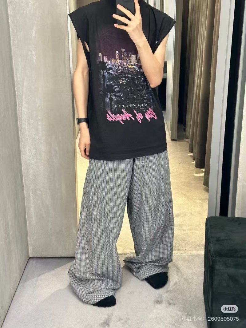 Black Cityscape Graphic Print Sleeveless T-Shirt