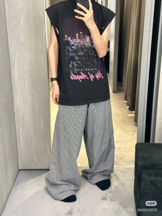 Black Cityscape Graphic Print Sleeveless T-Shirt