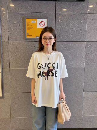 Gucci Horse White Oversized T-Shirt