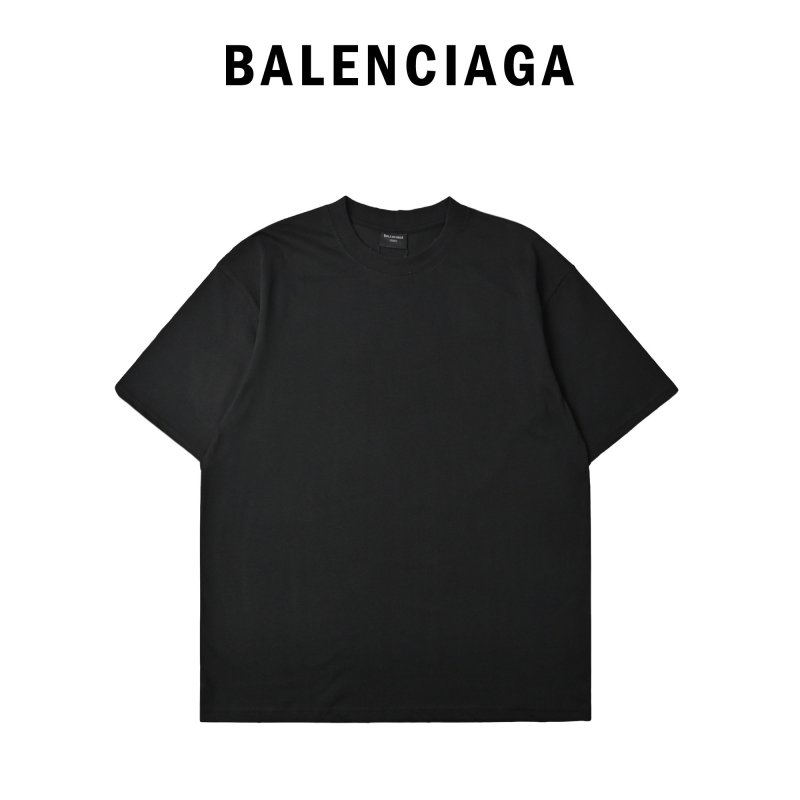 Balenciaga Red Logo Black T-Shirt view