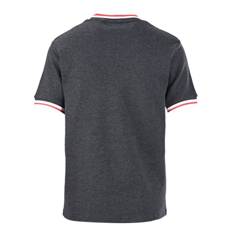 Moncler Navy T-Shirt with Red & White Trim view