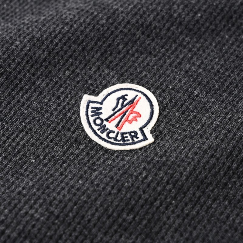 Moncler Navy T-Shirt with Red & White Trim view