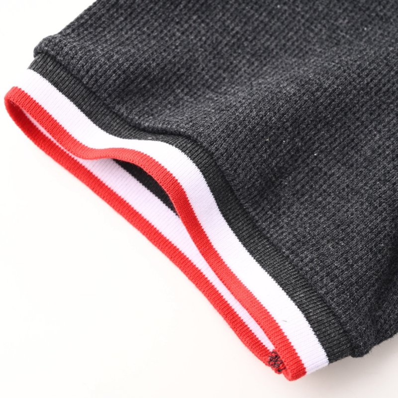 Moncler Navy T-Shirt with Red & White Trim view