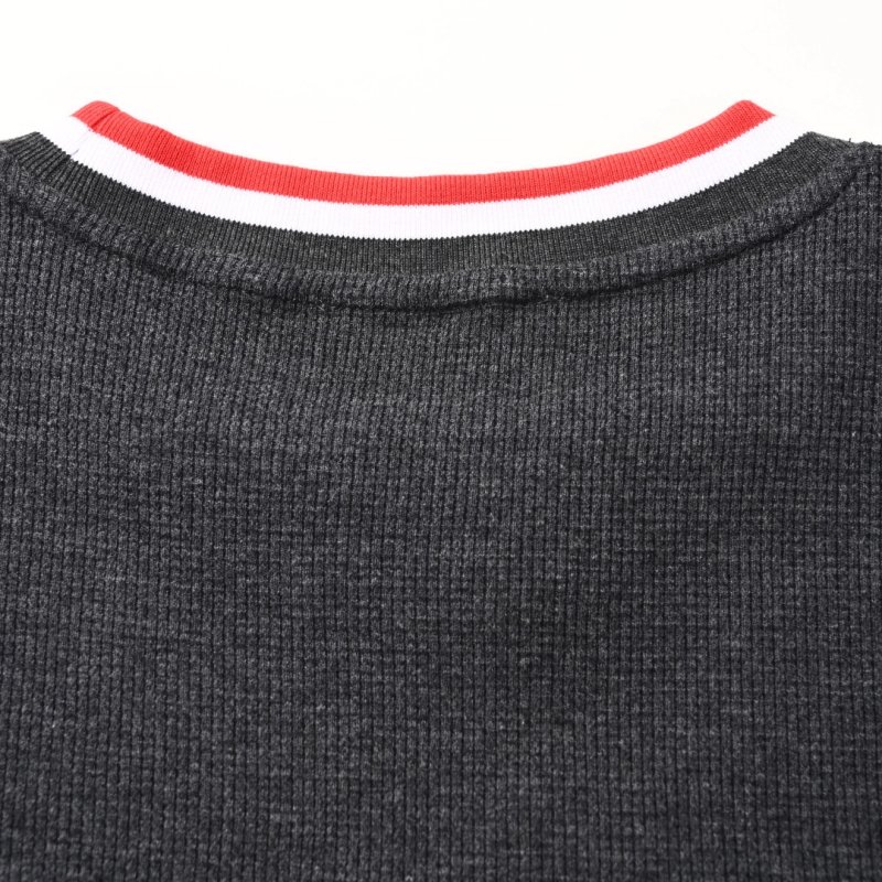 Moncler Navy T-Shirt with Red & White Trim view