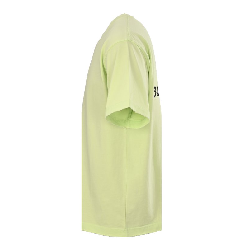 Balenciaga Neon Yellow Logo T-Shirt view