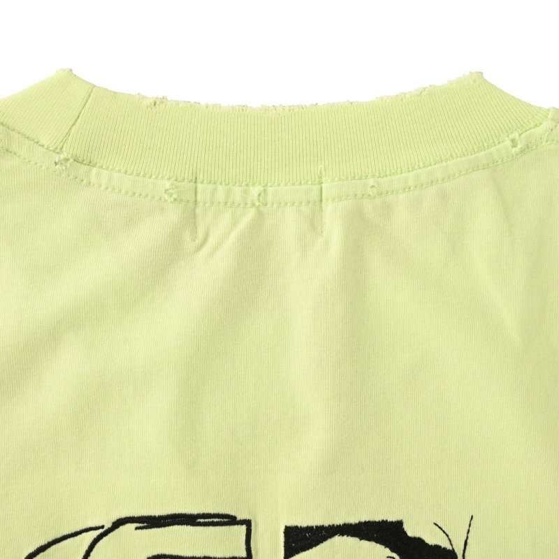 Balenciaga Neon Yellow Logo T-Shirt view