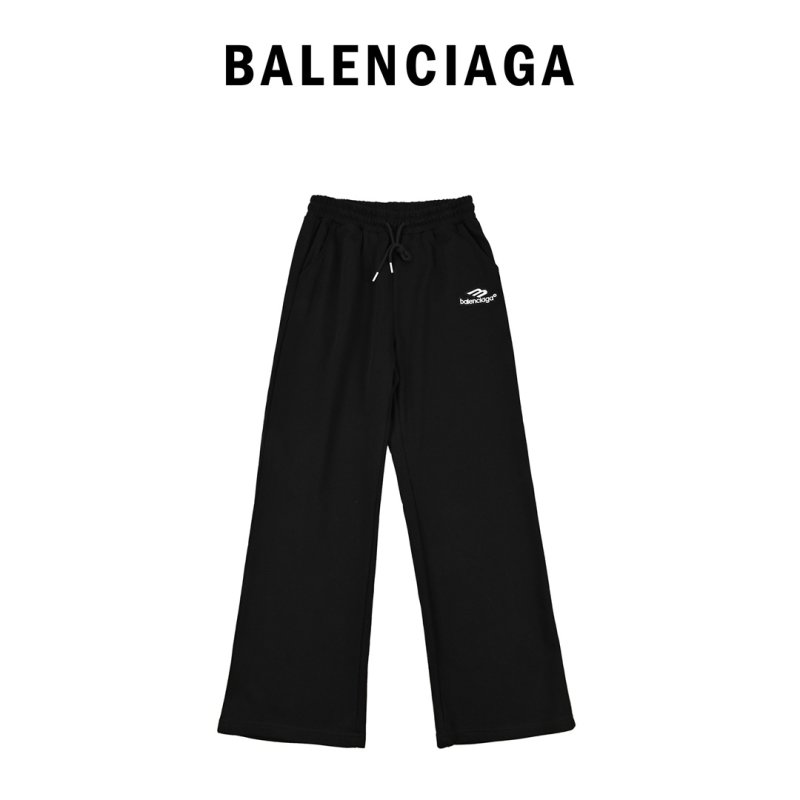 Balenciaga Black Logo Sweatpants view
