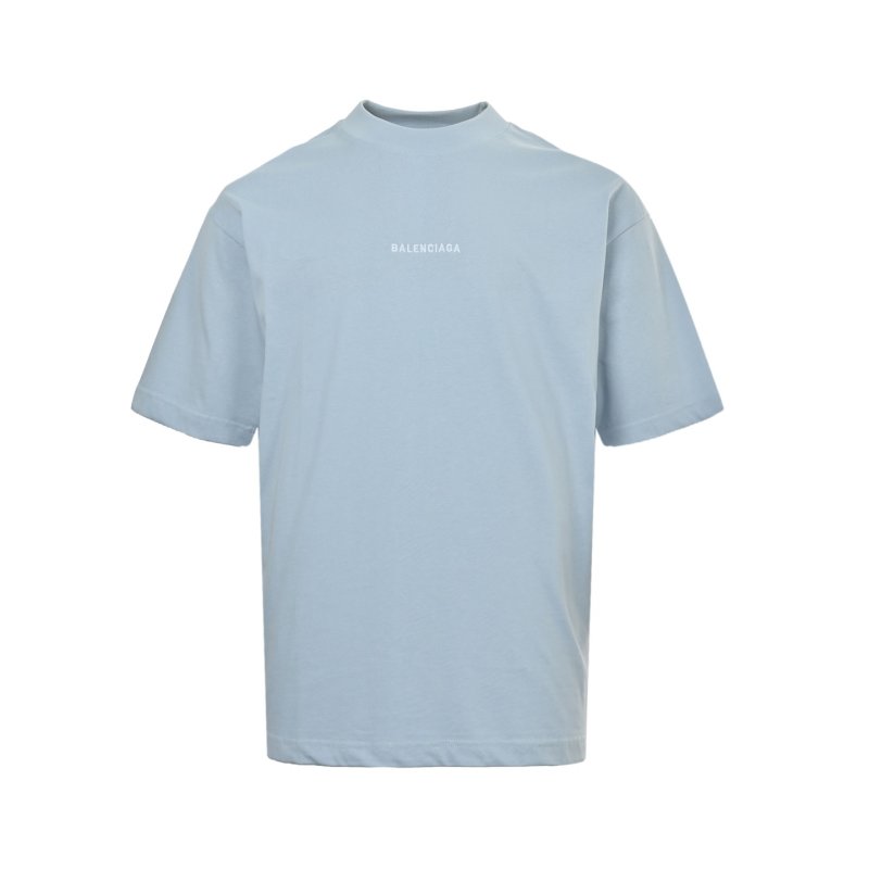 Balenciaga Logo Print T-Shirt Light Blue view