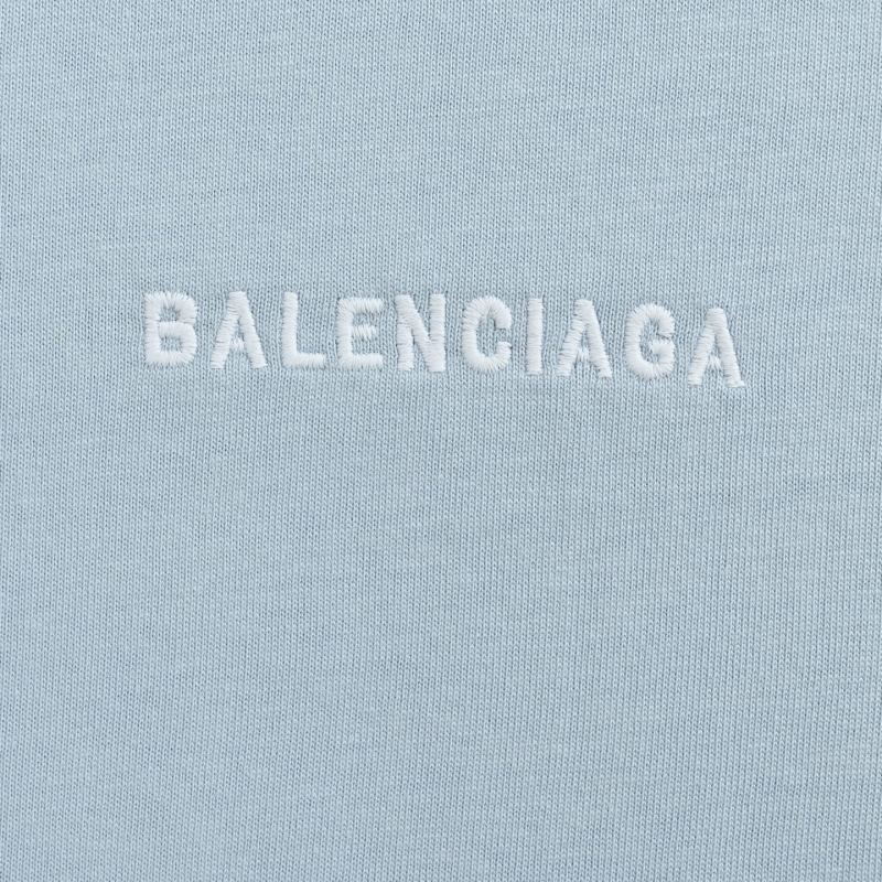 Balenciaga Logo Print T-Shirt Light Blue view