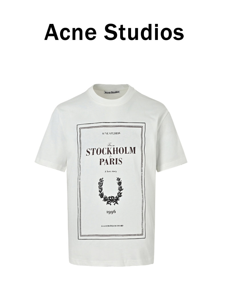 Acne Studios Stockholm Love Story White T-Shirt view