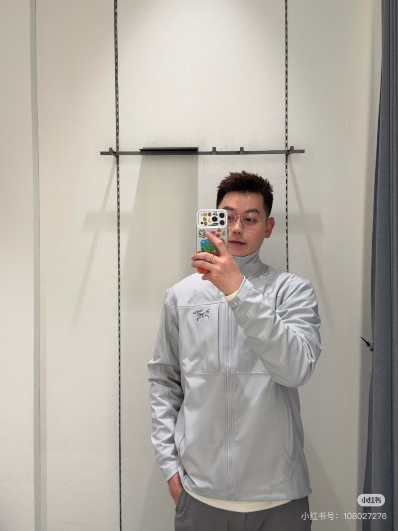Arc'teryx White Windbreaker Lightweight Jacket