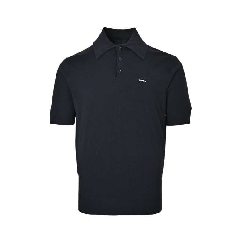 Navy Blue Short Sleeve Polo T-Shirt view