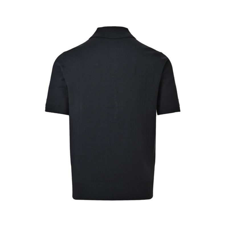 Navy Blue Short Sleeve Polo T-Shirt view