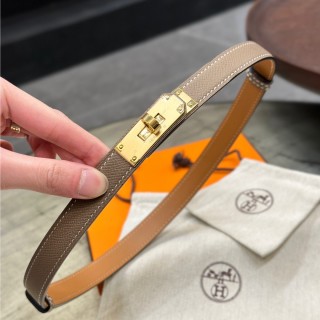 Hermès Kelly 1.8 Epsom Calf Leather Belt - Brown view 2