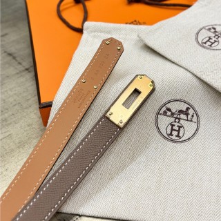 Hermès Kelly 1.8 Epsom Calf Leather Belt - Brown view 4