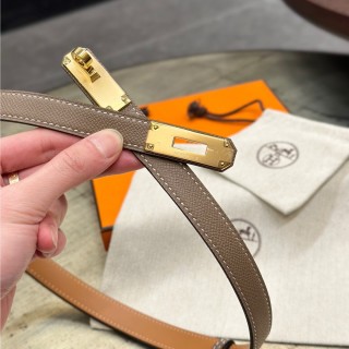Hermès Kelly 1.8 Epsom Calf Leather Belt - Brown view 5