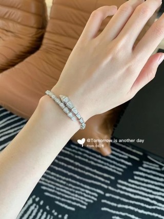 Bvlgari Serpenti Platinum Snake Bracelet view 3
