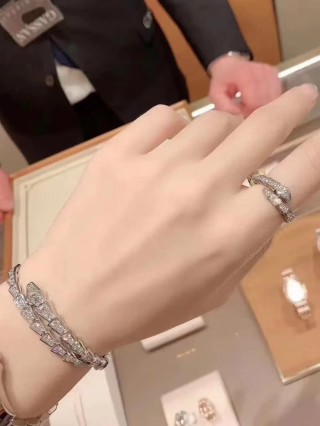 Bvlgari Serpenti Platinum Snake Bracelet view 8