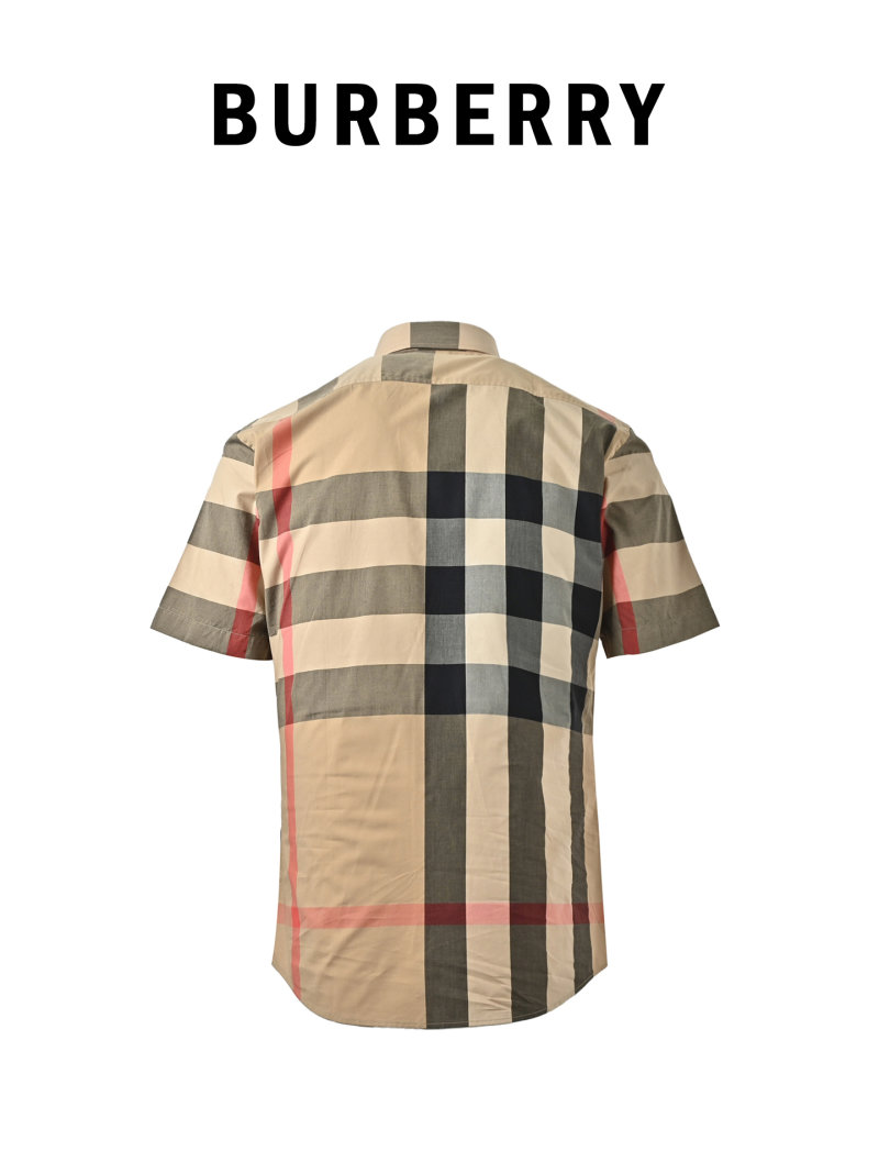 Burberry Check Short Sleeve Shirt Beige view