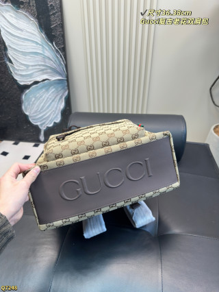 Gucci GG Canvas Backpack - Beige view 5