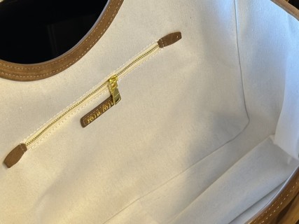 Miu Miu Suede Tote Bag Camel 32cm view 9