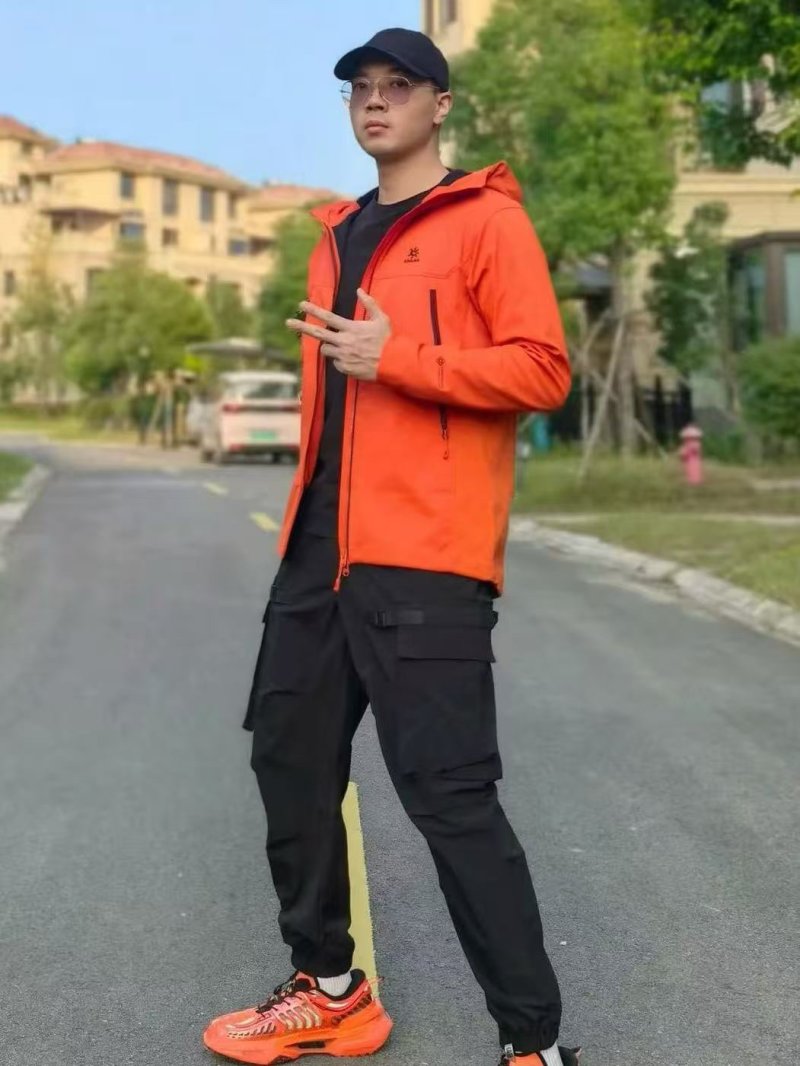 Windbreaker Jacket Orange