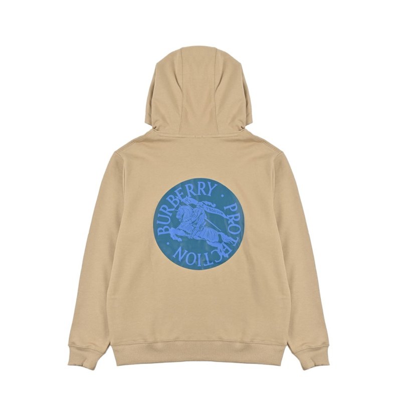 Beige Oversized Hoodie with Small Embroidered Logo view