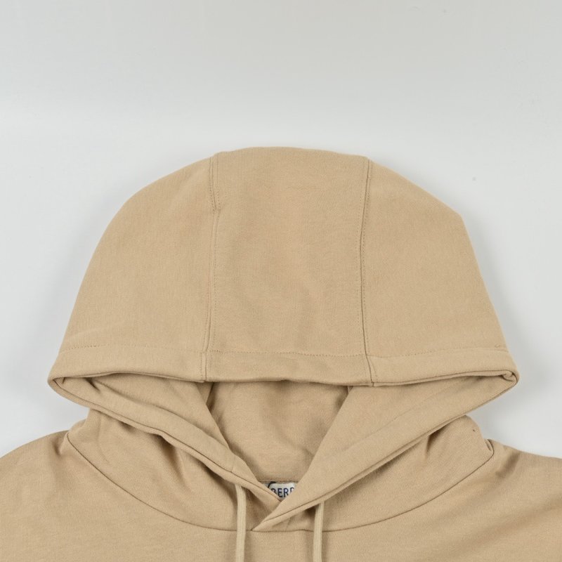 Beige Oversized Hoodie with Small Embroidered Logo view
